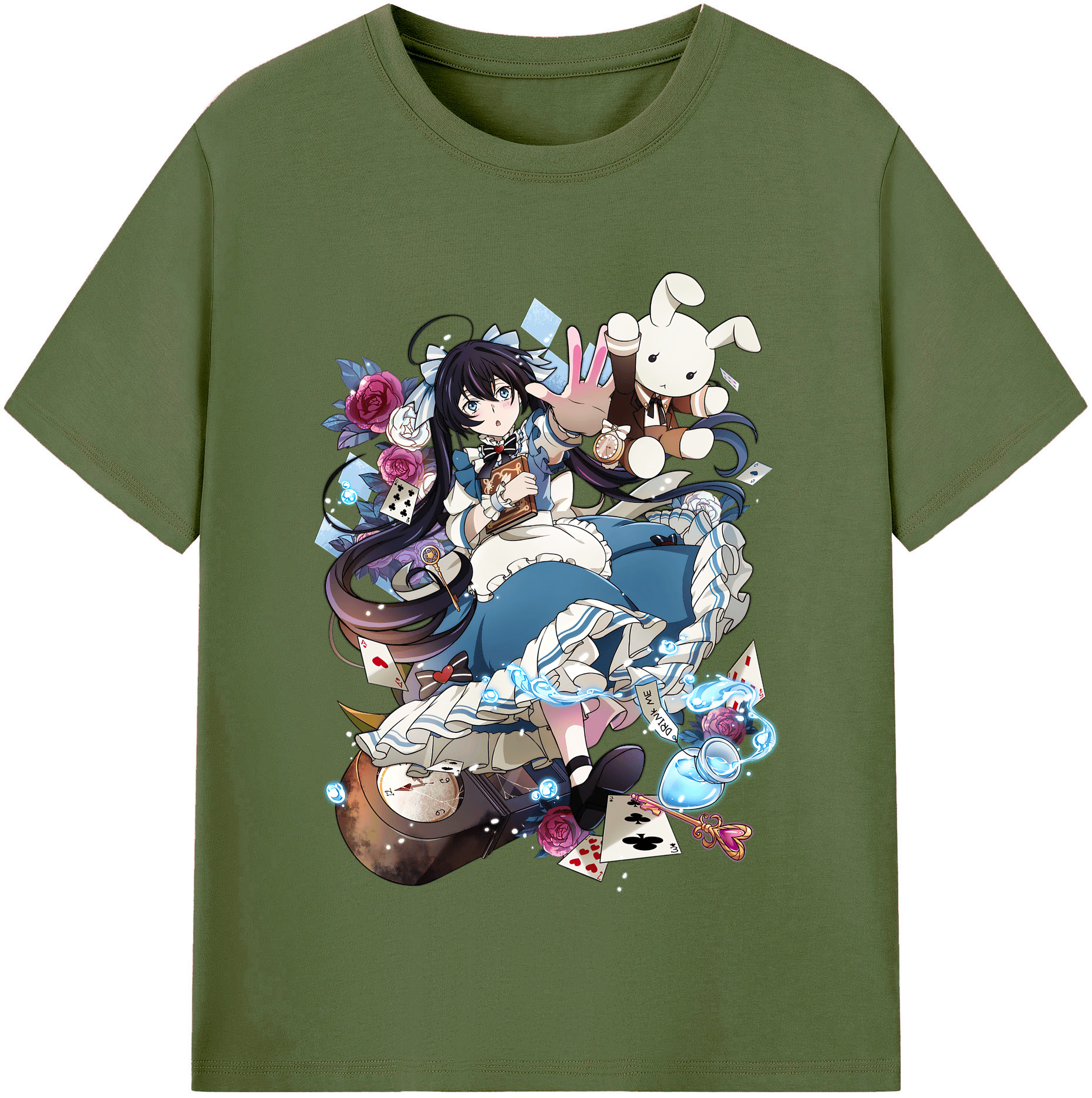 （画像用） 文豪ストレイドッグス Bungo Stray Dogs 綿100％半袖Tシャツ（フロントプリント）